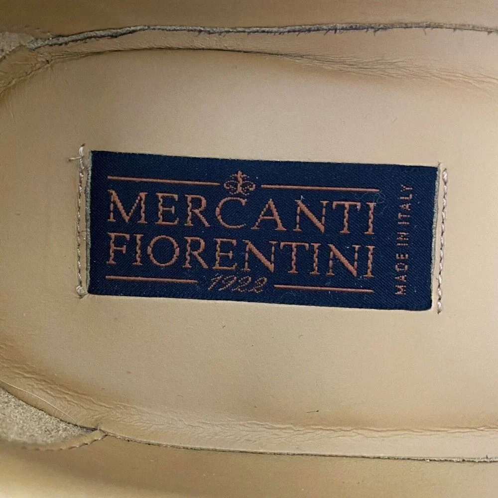 Mercanti Fiorentini Italy 2665 Brown Leather Oxford Shoes Lace up Mens Size 12 M